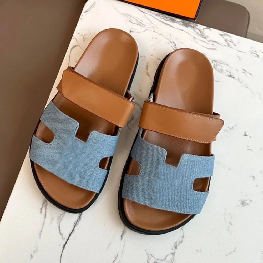 Denim sandals